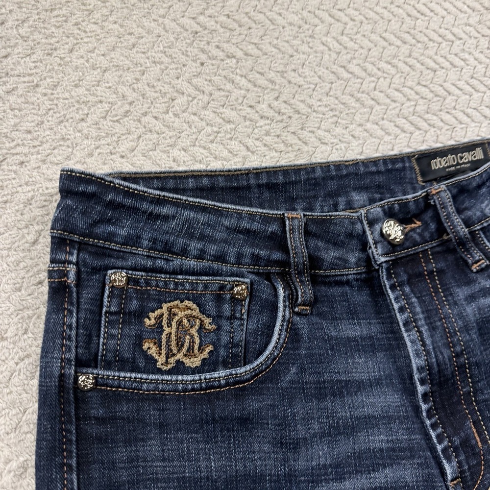 Roberto Cavalli Firenze Jeans Men's 32x24 (hemmed) Luxury denim Made in Italy - Picture 8 of 16